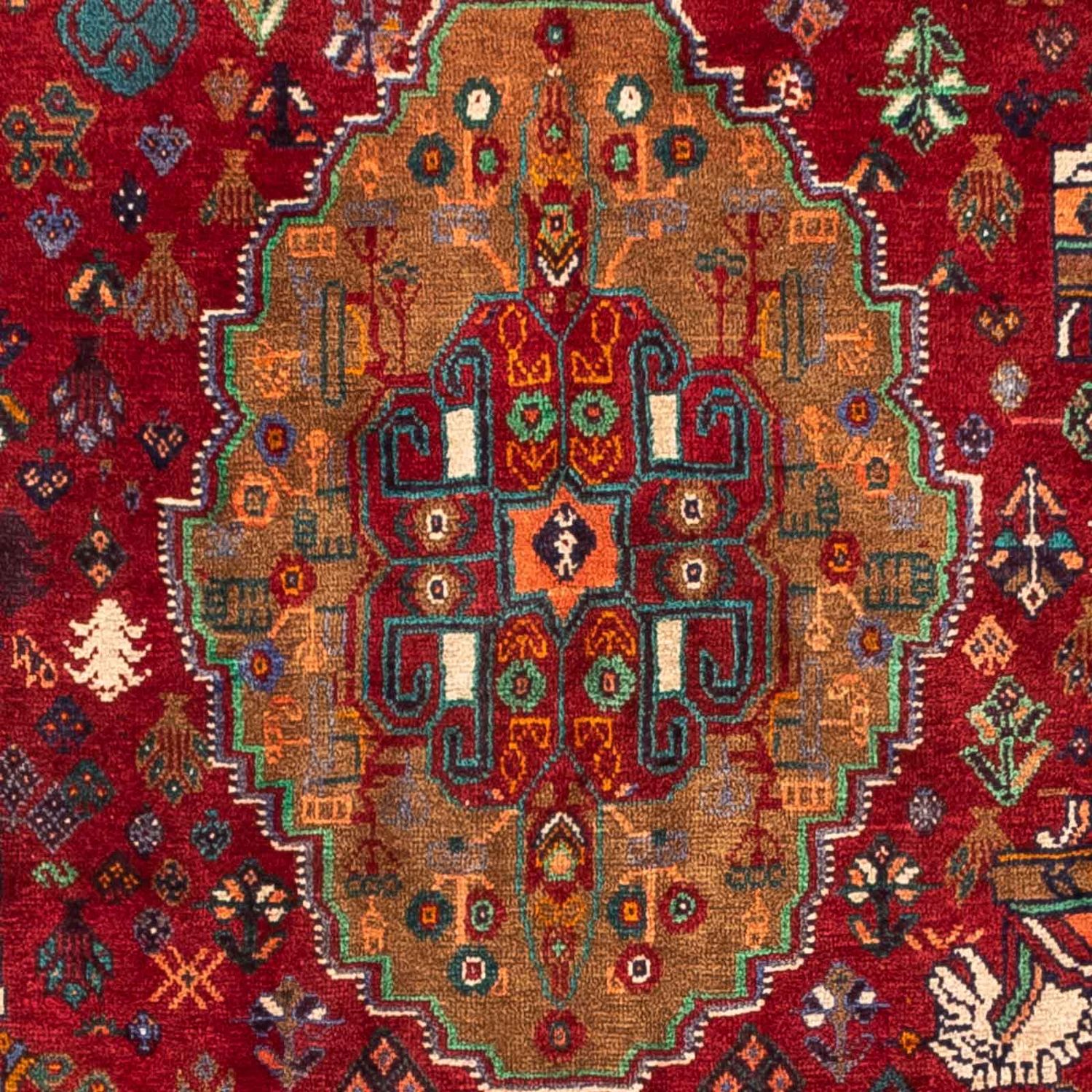 Perser Rug - Nomadic - 242 x 158 cm - dark red