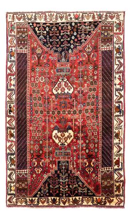 Tapis persan - Nomadic - 253 x 164 cm - rouge