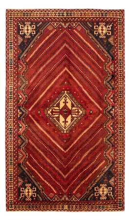 Alfombra persa - Nómada - 251 x 154 cm - rojo oscuro