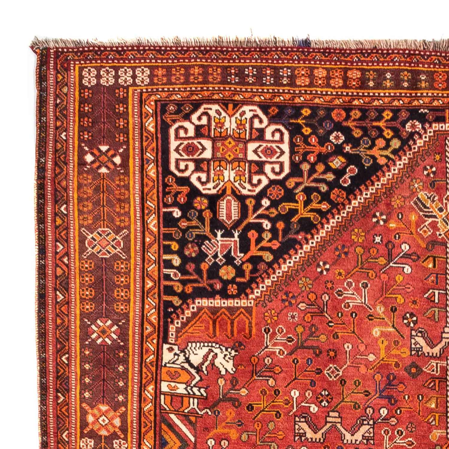 Persisk tæppe - Nomadisk - 255 x 162 cm - rød