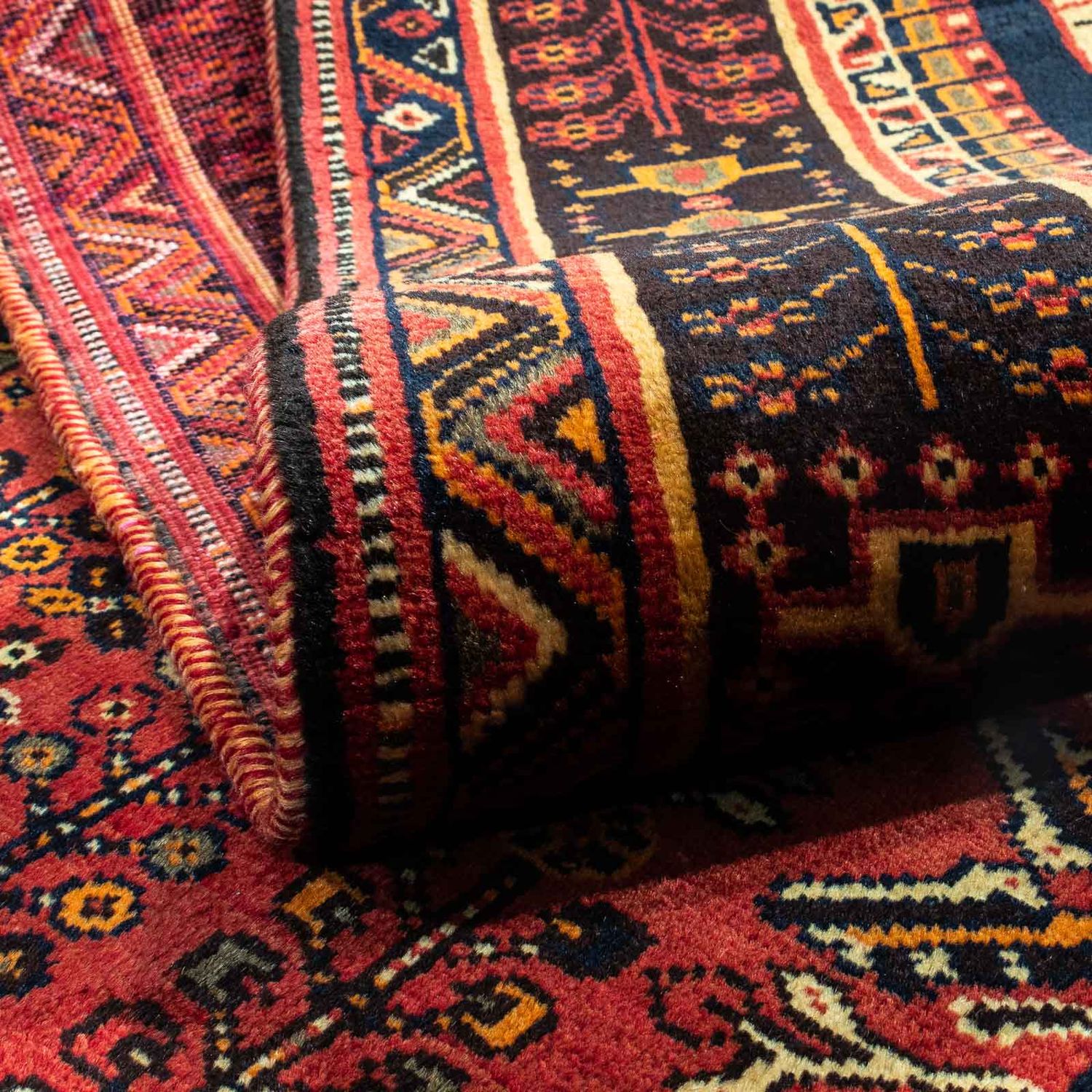 Tapis persan - Nomadic - 261 x 171 cm - rouge