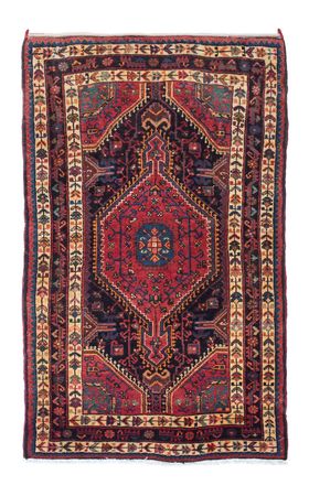 Perser Rug - Nomadic - 138 x 88 cm - dark red