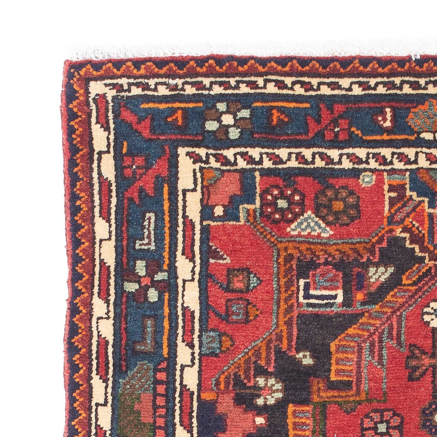 Tapis persan - Nomadic - 128 x 90 cm - rouge