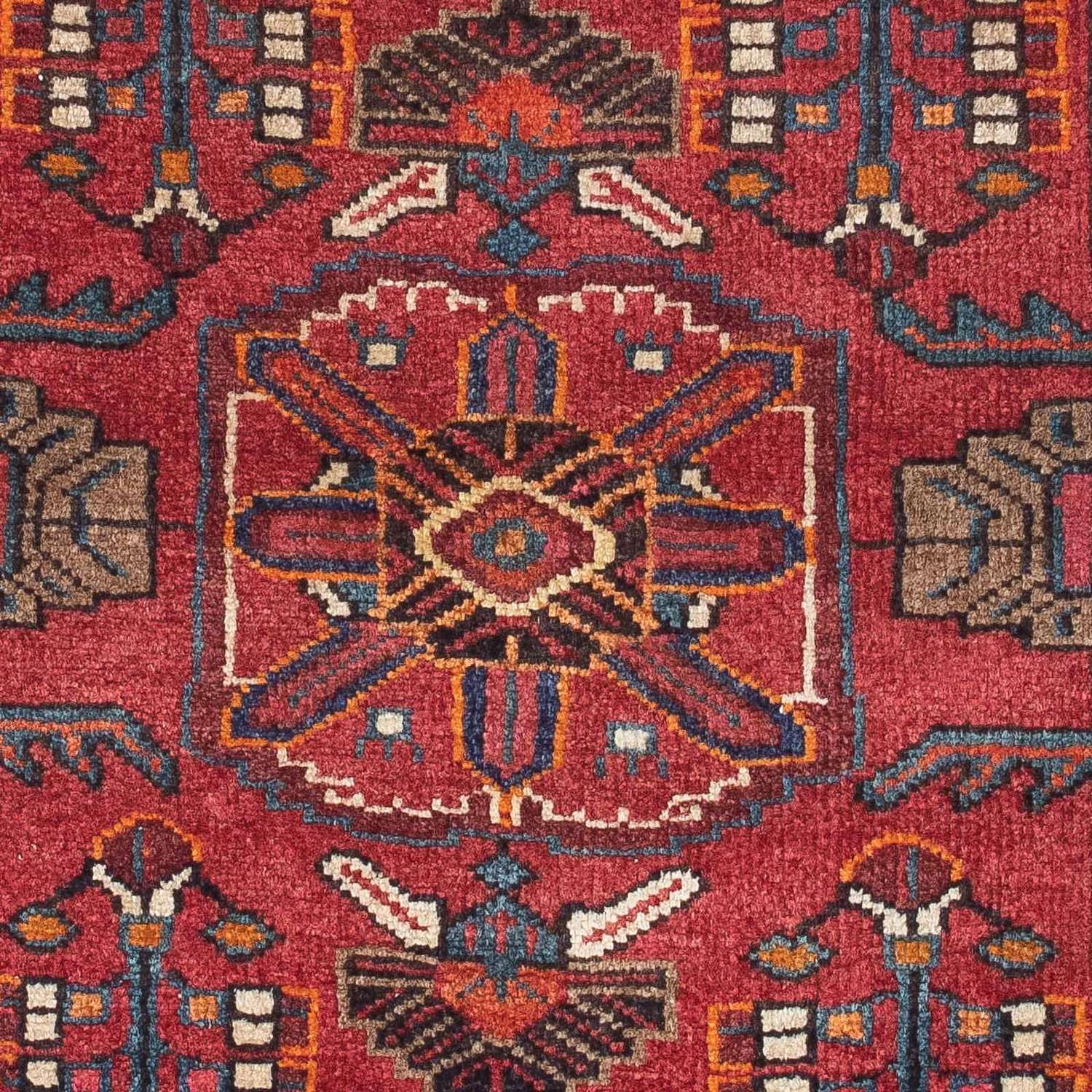 Perski dywan - Nomadyczny - 145 x 92 cm - czerwony