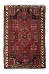 Tapis persan - Nomadic - 128 x 90 cm - rouge foncé