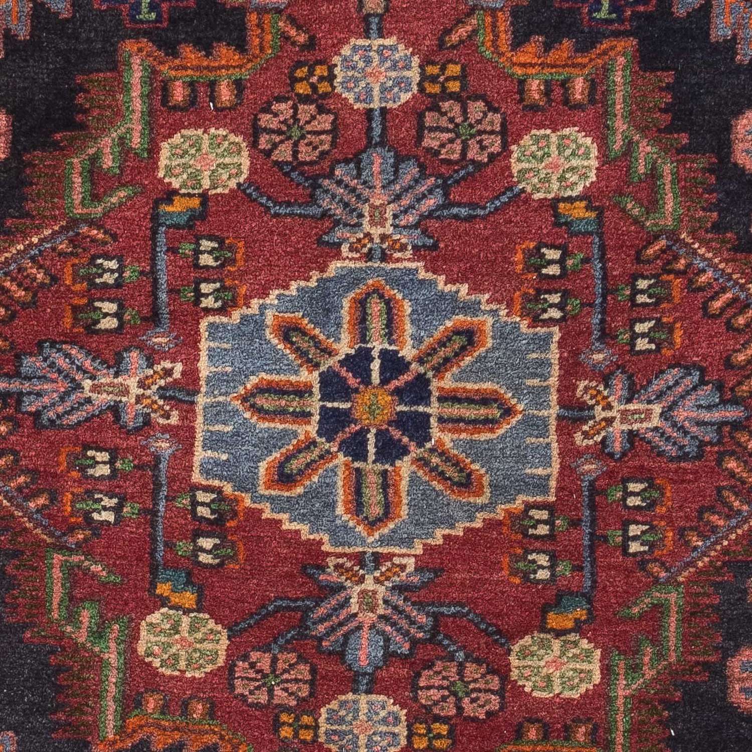 Persisk teppe - Nomadisk - 126 x 88 cm - lys rød