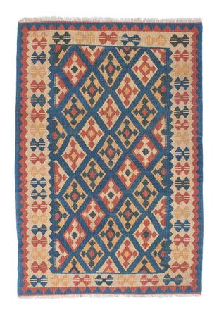 Tapis Kelim - Oriental - 193 x 124 cm - bleu