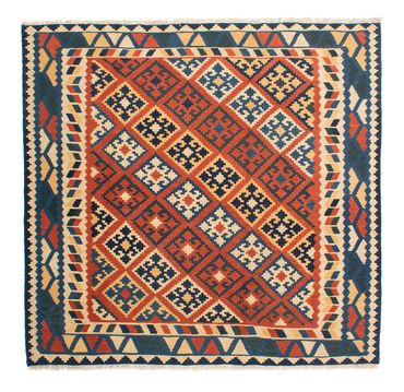 Alfombra Kelim - Oriental cuadrado  - 208 x 194 cm - multicolor