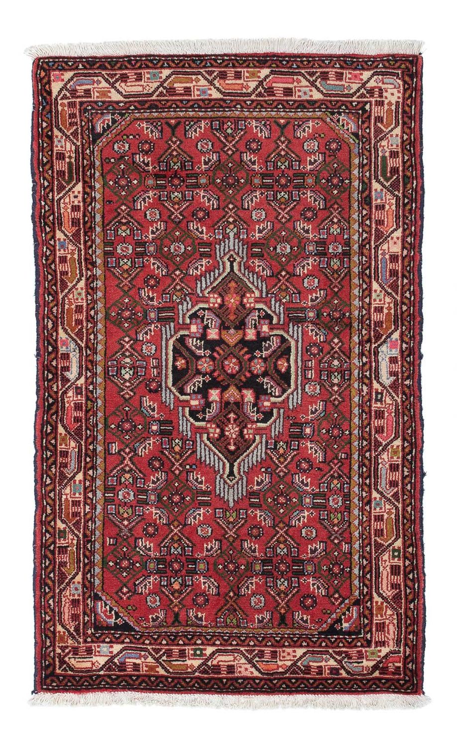 Alfombra persa - Nómada - 128 x 79 cm - rojo