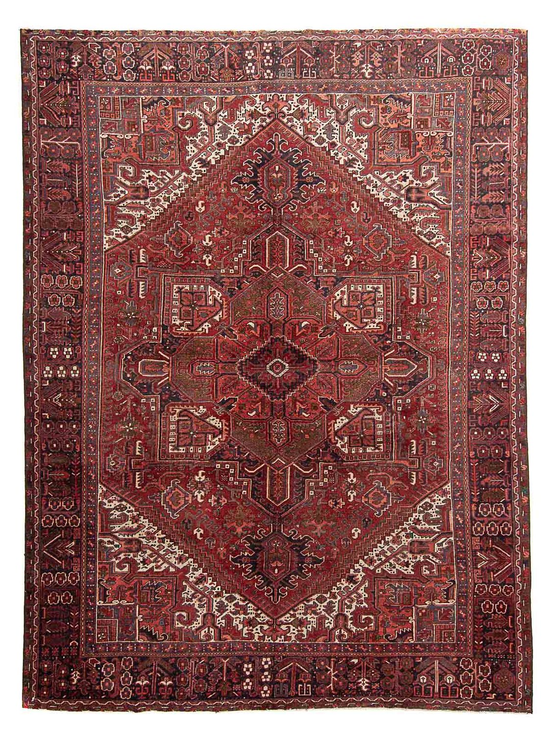 Tapis persan - Nomadic - 402 x 305 cm - rouge clair