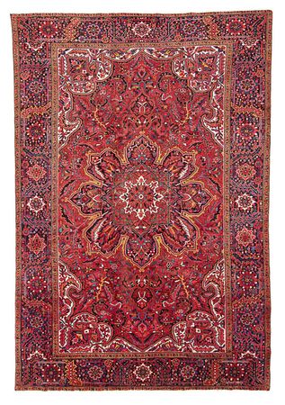 Tapis persan - Nomadic - 366 x 262 cm - rouge