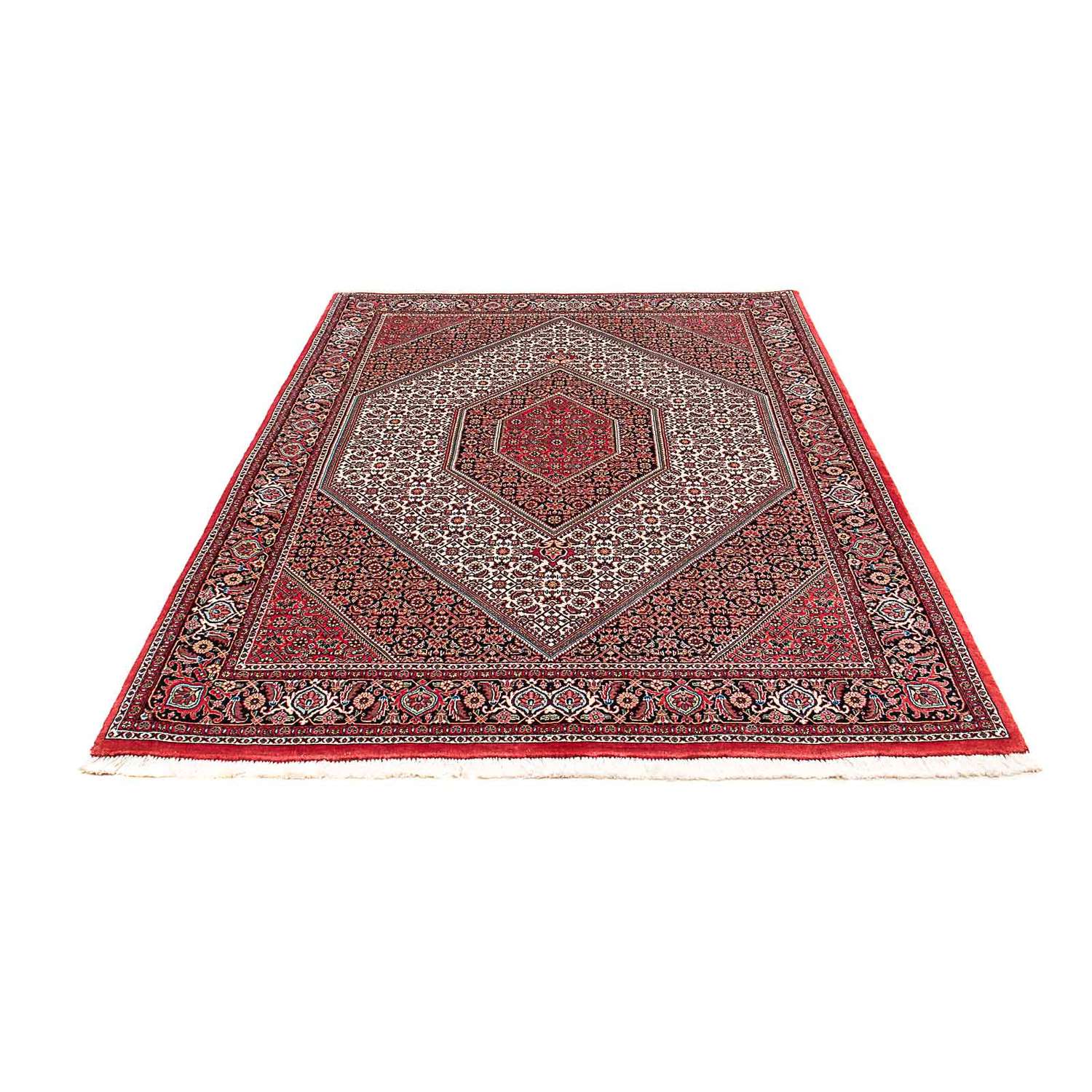 Dywan perski - Bijar - 202 x 152 cm - jasna czerwień