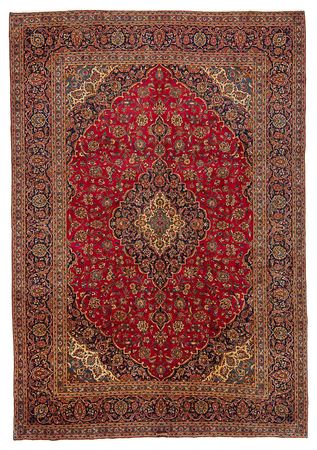 Perzisch tapijt - Keshan - 421 x 302 cm - rood