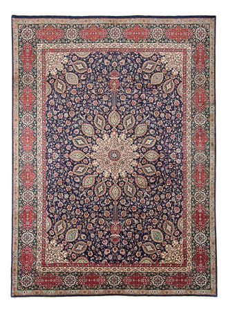 Tapete Persa - Tabriz - Royal - 395 x 289 cm - azul escuro