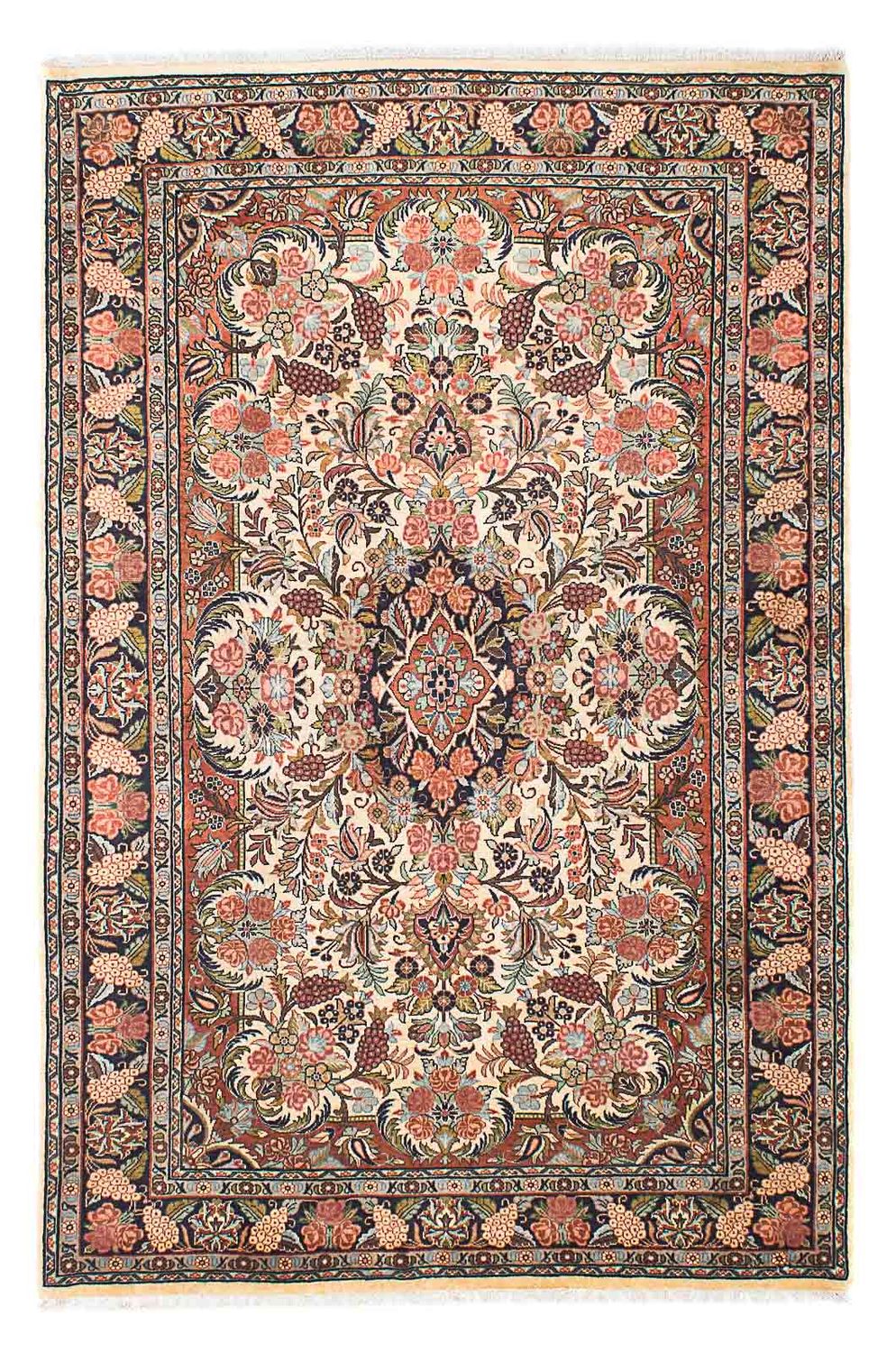 Persisk tæppe - Bijar - 206 x 137 cm - beige