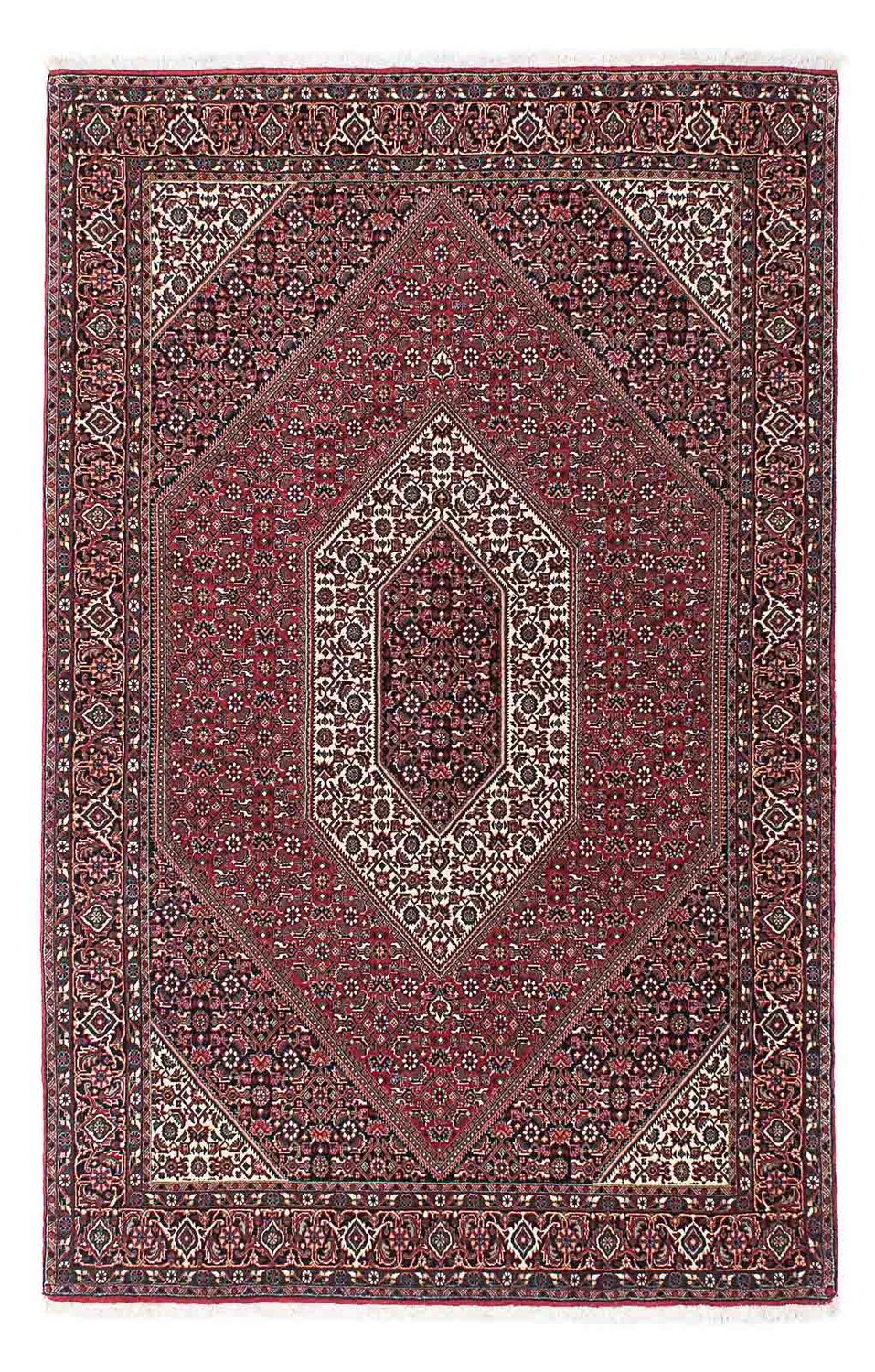 Alfombra persa - Bidjar - 212 x 138 cm - rojo