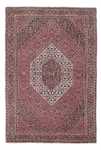 Persisk tæppe - Bijar - 213 x 136 cm - lysrød