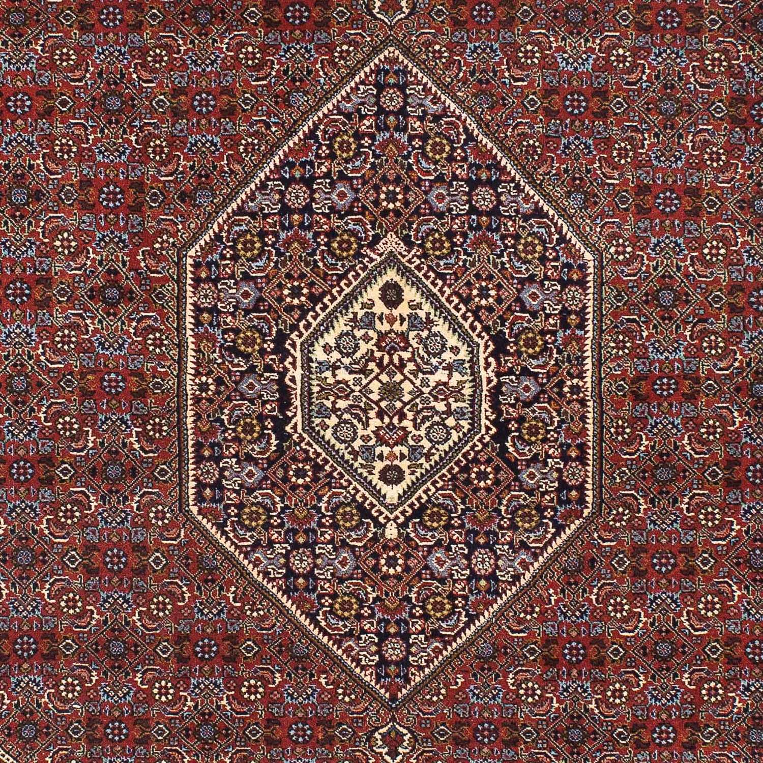 Alfombra persa - Bidjar - 205 x 139 cm - rojo oscuro