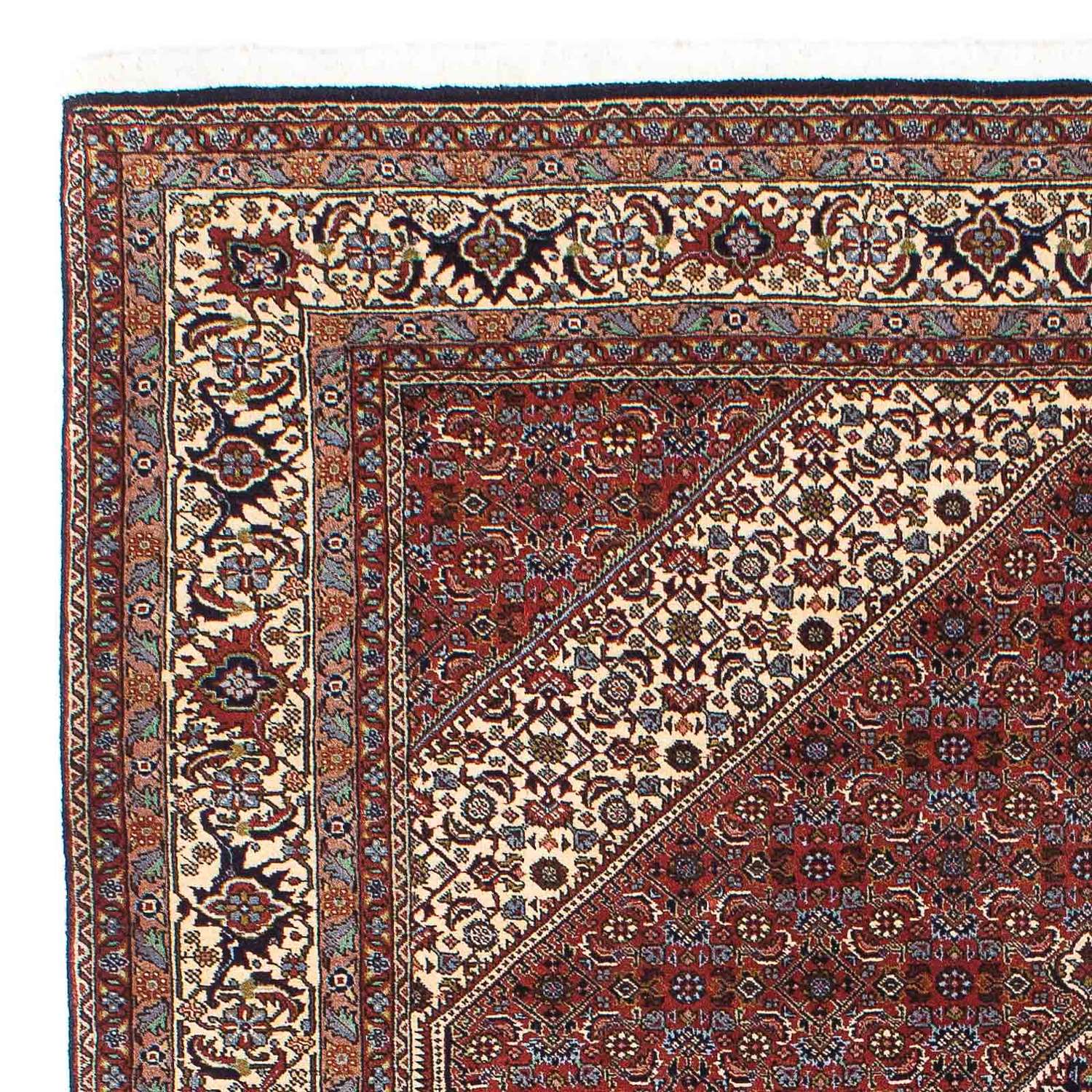 Perský koberec - Bijar - 205 x 139 cm - tmavě červená