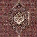 Persisk tæppe - Bijar - 205 x 139 cm - mørkerød