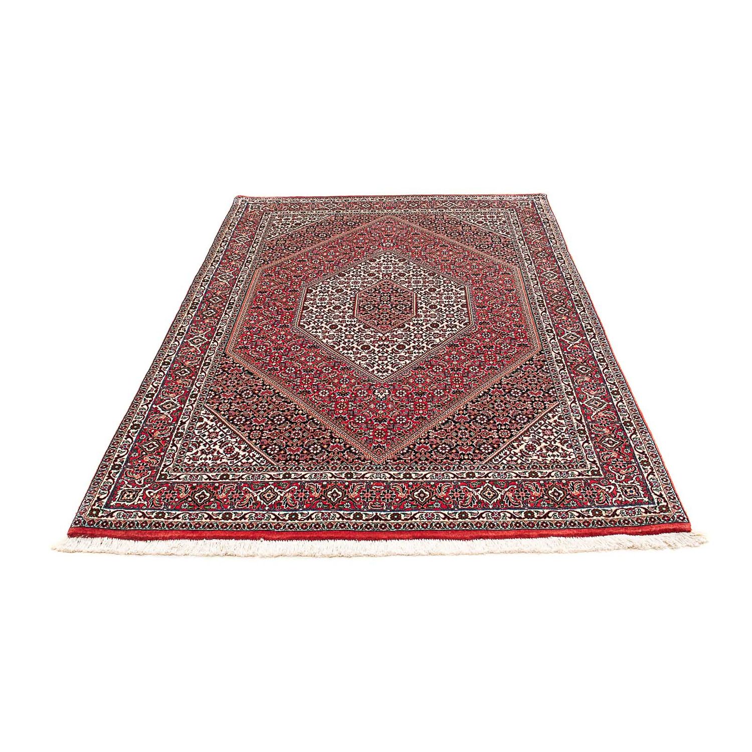 Alfombra persa - Bidjar - 200 x 132 cm - rojo