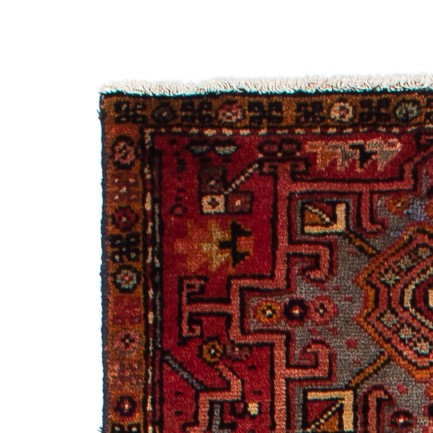 Tapis de couloir Tapis persan - Nomadic - 310 x 75 cm - rouge foncé