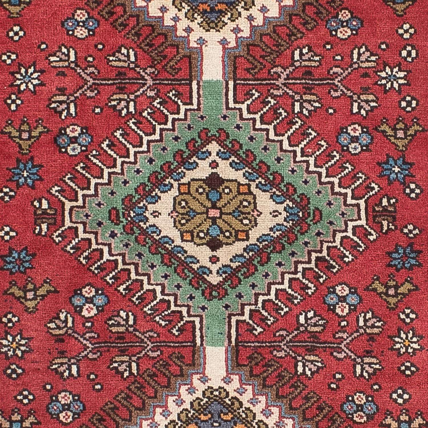 Løper Persisk teppe - Nomadisk - 281 x 75 cm - rød