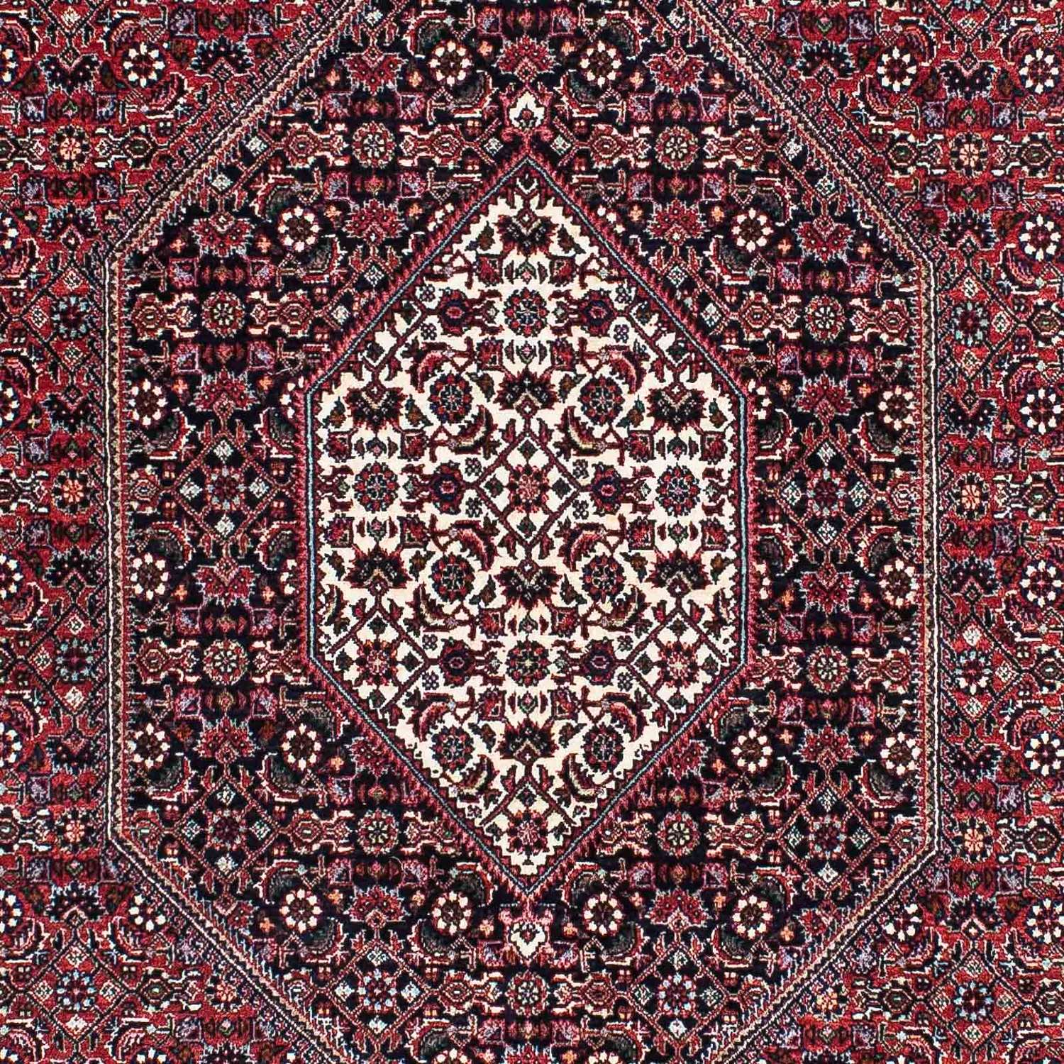 Tapis persan - Bidjar - 211 x 126 cm - rouge clair