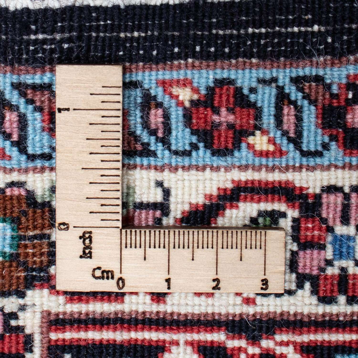 Persisk tæppe - Bijar - 211 x 126 cm - lysrød