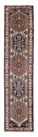 Tapis de couloir Tapis persan - Bidjar - 208 x 133 cm - beige