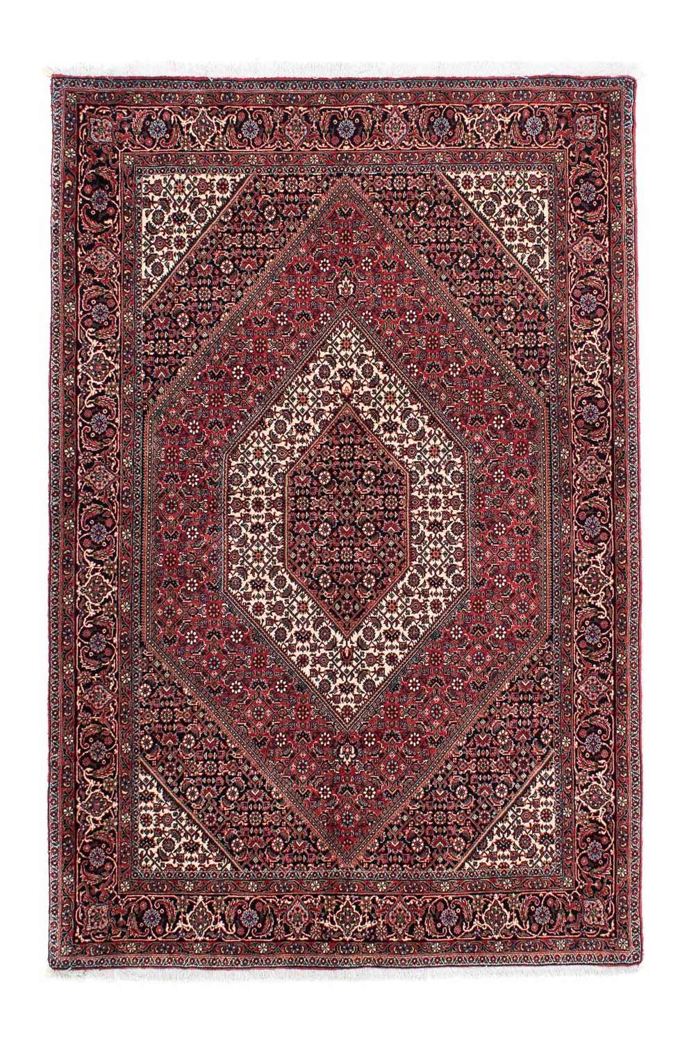 Perzisch tapijt - Bijar - 205 x 136 cm - donkerrood