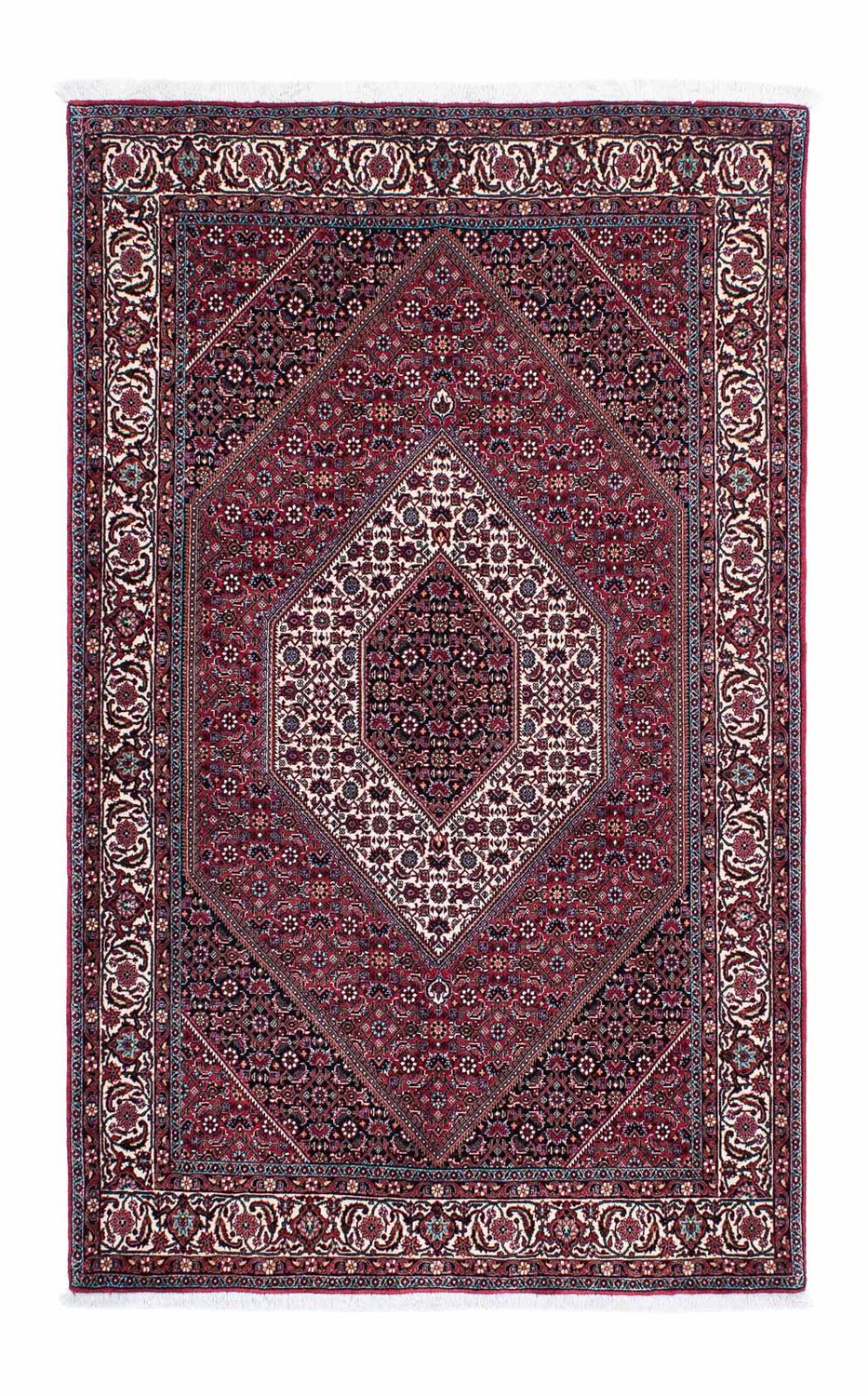 Perzisch tapijt - Bijar - 205 x 130 cm - donkerrood