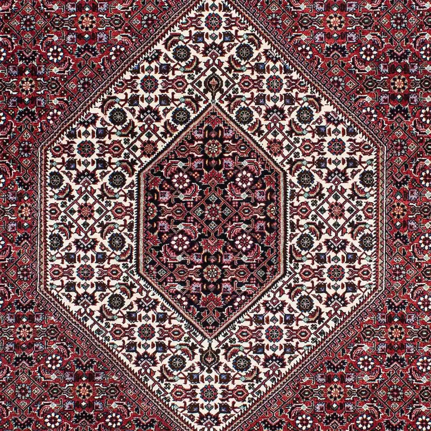 Alfombra persa - Bidjar - 210 x 135 cm - rojo claro