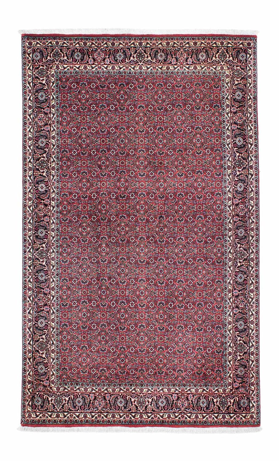 Tapis persan - Bidjar - 216 x 128 cm - rouge clair