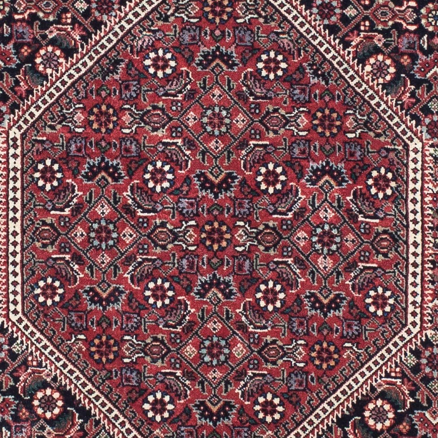 Runner Perský koberec - Bijar - 207 x 74 cm - tmavě modrá