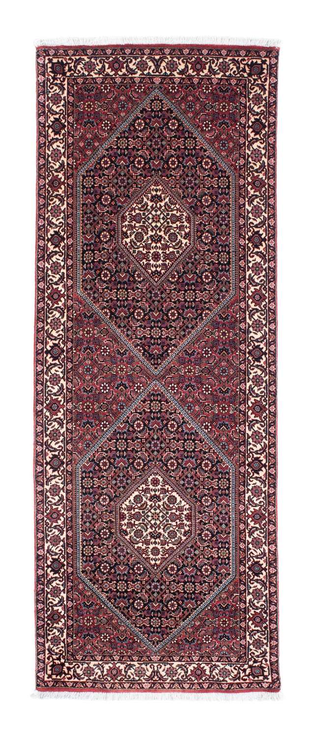 Løber Persisk tæppe - Bijar - 211 x 75 cm - mørkeblå