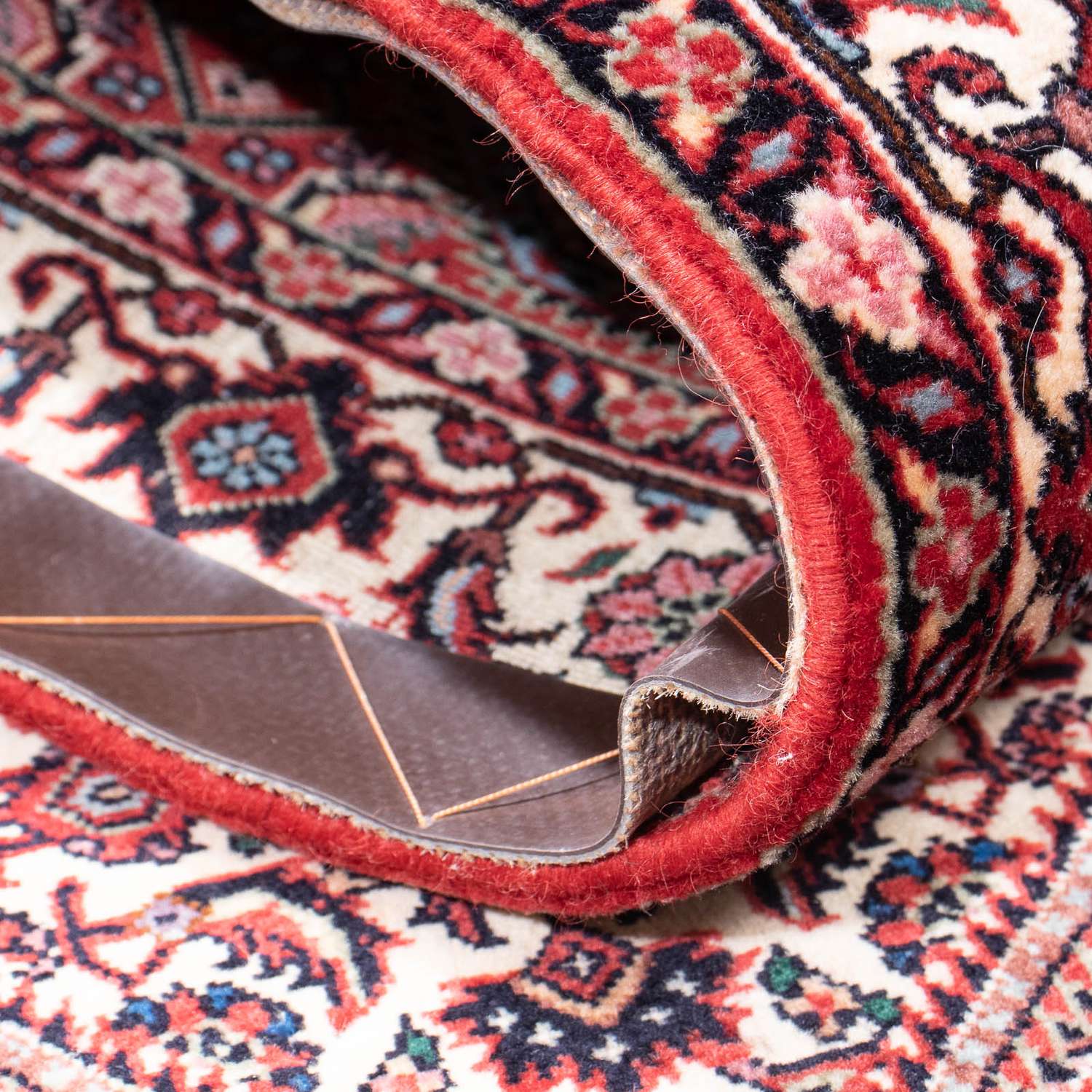 Løber Persisk tæppe - Bijar - 211 x 75 cm - mørkeblå