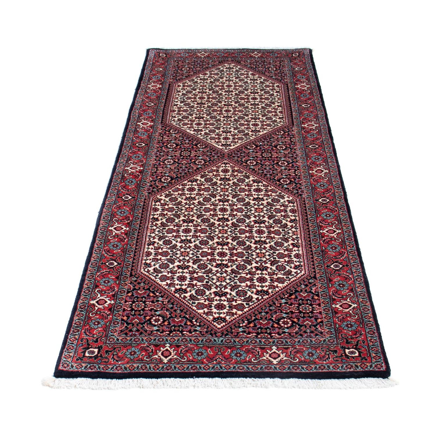 Loper Perzisch tapijt - Bijar - 203 x 72 cm - rood