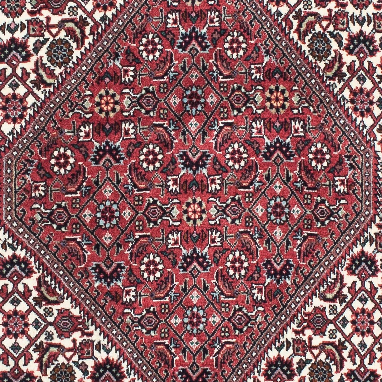 Tapis de couloir Tapis persan - Bidjar - 208 x 75 cm - rouge clair