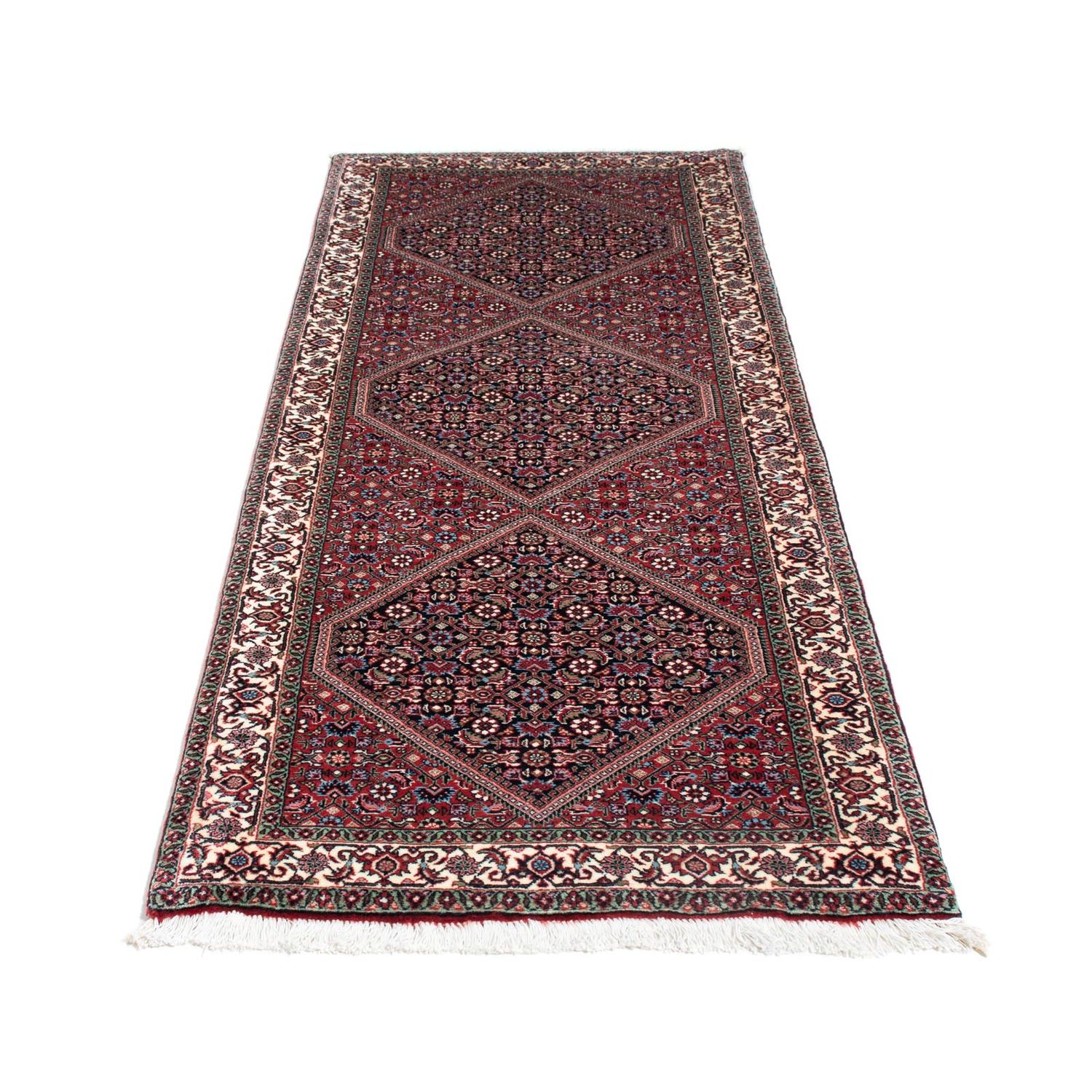 Loper Perzisch tapijt - Bijar - 208 x 74 cm - donkerblauw