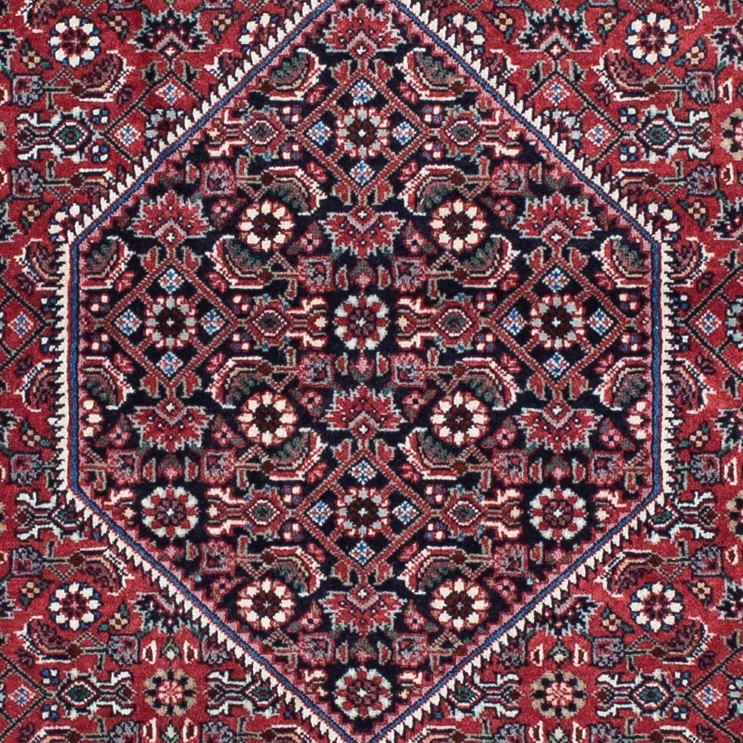 Biegacz Dywan perski - Bijar - 196 x 72 cm - czerwony