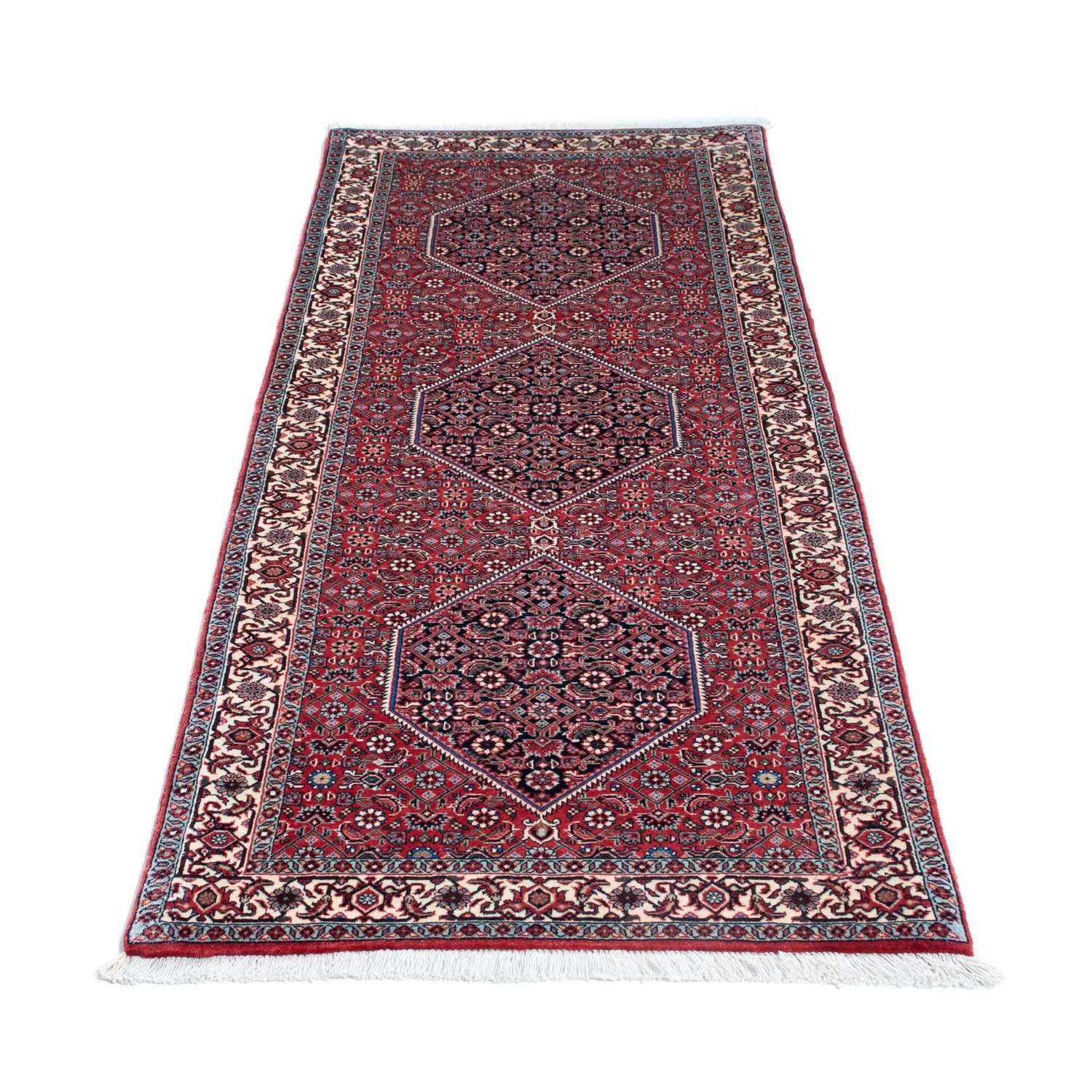 Løber Persisk tæppe - Bijar - 196 x 72 cm - rød