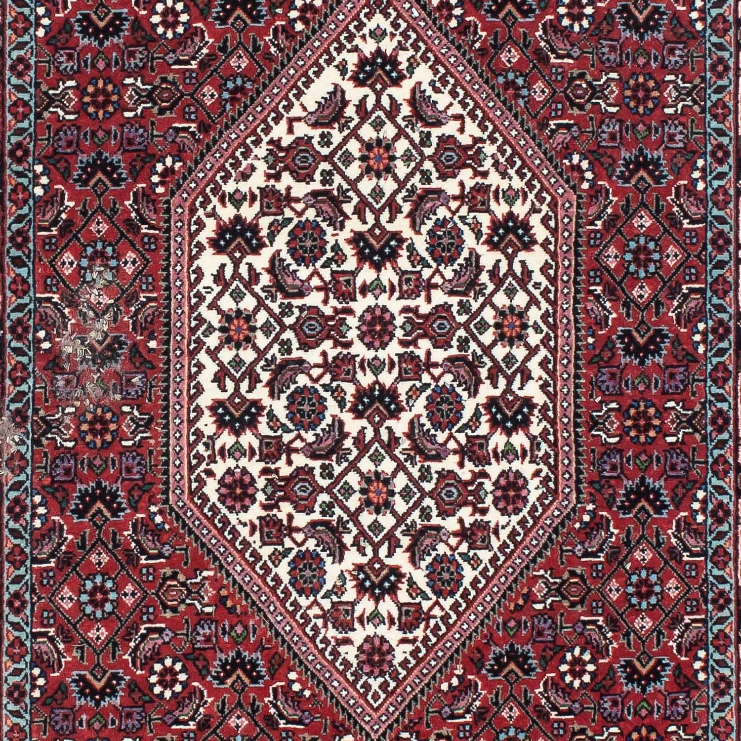 Alfombra de pasillo Alfombra persa - Bidjar - 210 x 74 cm - rojo