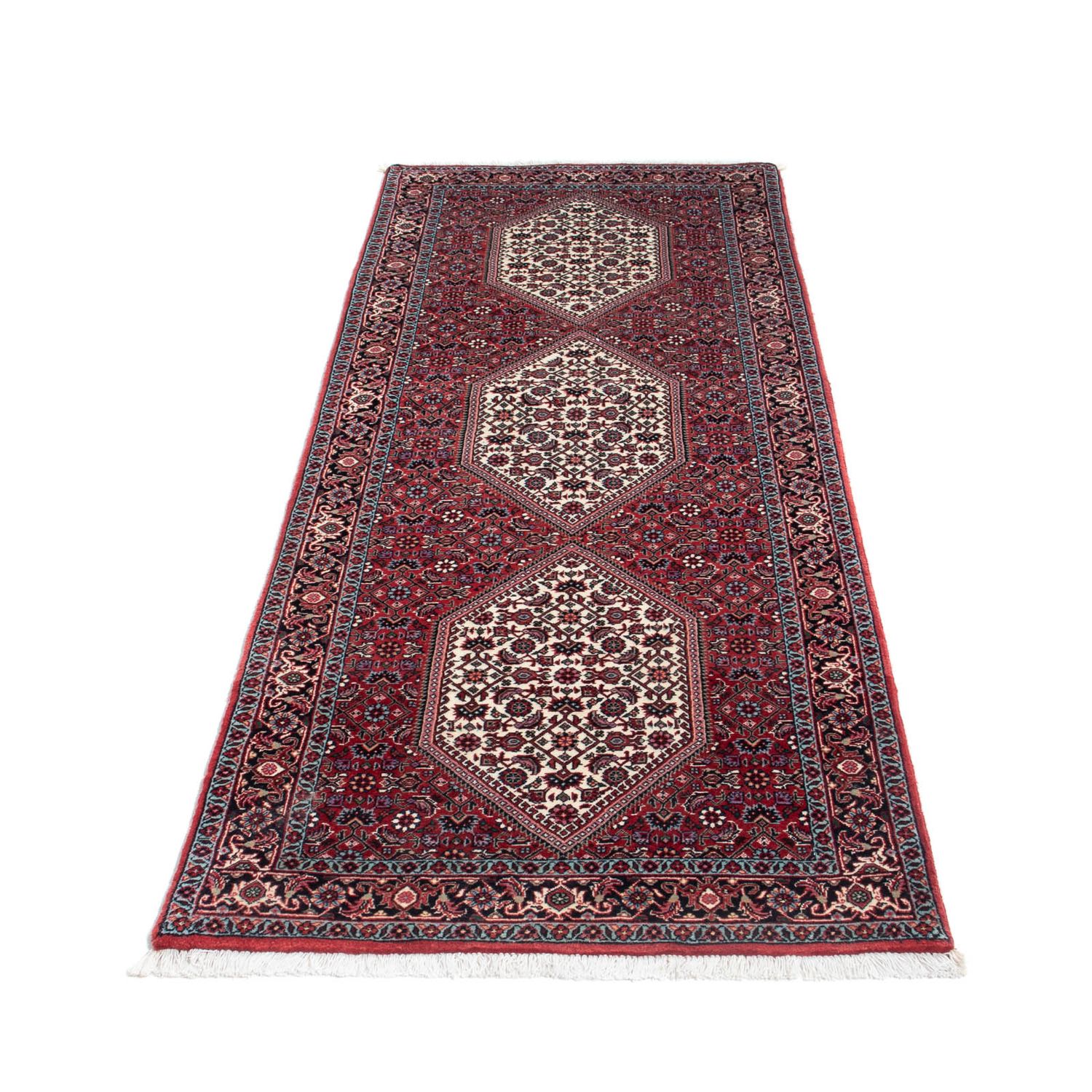 Tapis de couloir Tapis persan - Bidjar - 210 x 74 cm - rouge