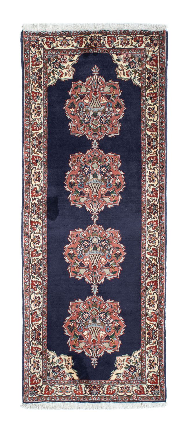 Loper Perzisch tapijt - Bijar - 187 x 72 cm - donkerblauw