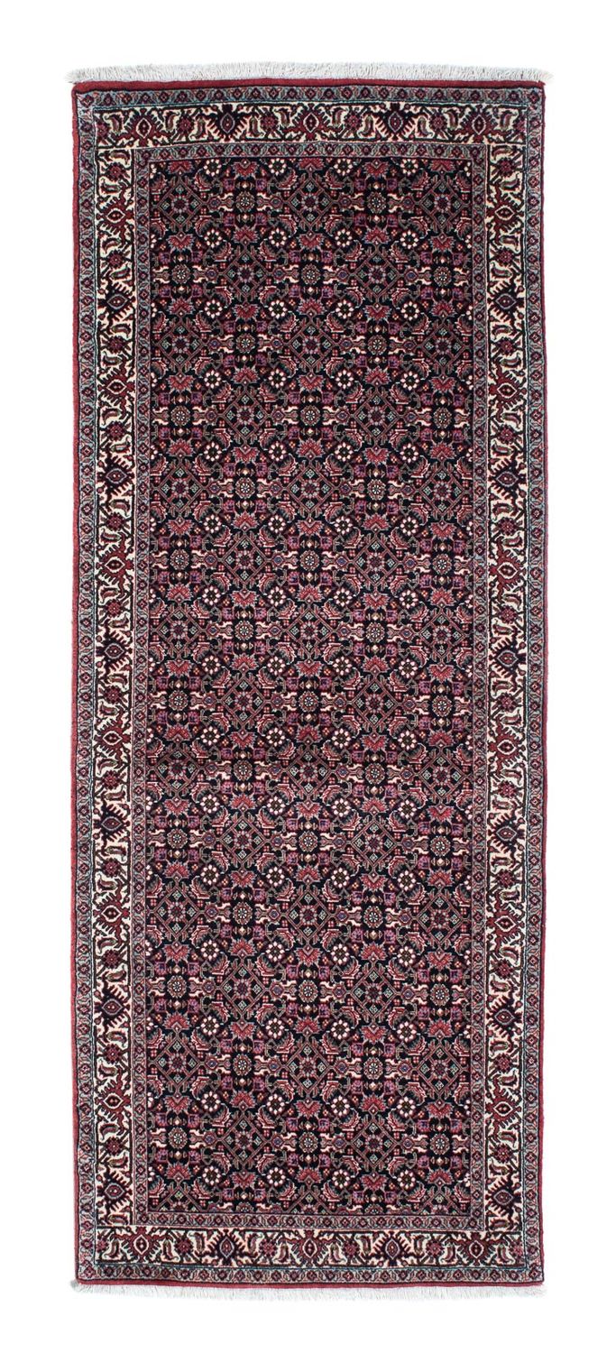 Tapis de couloir Tapis persan - Bidjar - 200 x 74 cm - bleu foncé