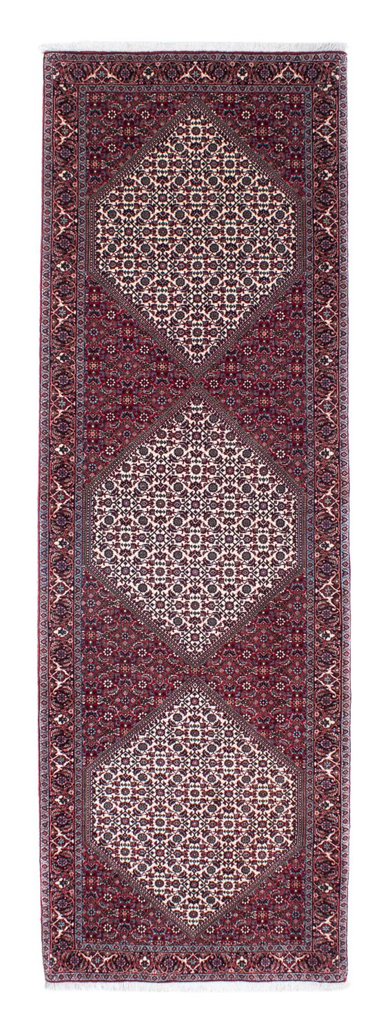 Biegacz Dywan perski - Bijar - 299 x 93 cm - czerwony