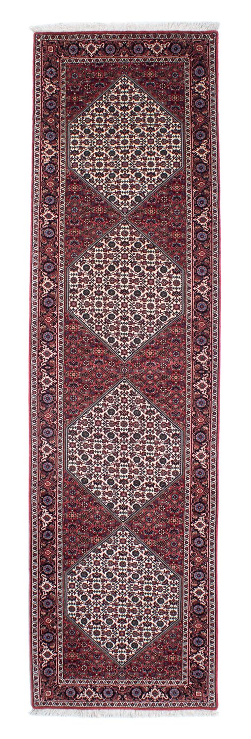 Biegacz Dywan perski - Bijar - 300 x 82 cm - czerwony