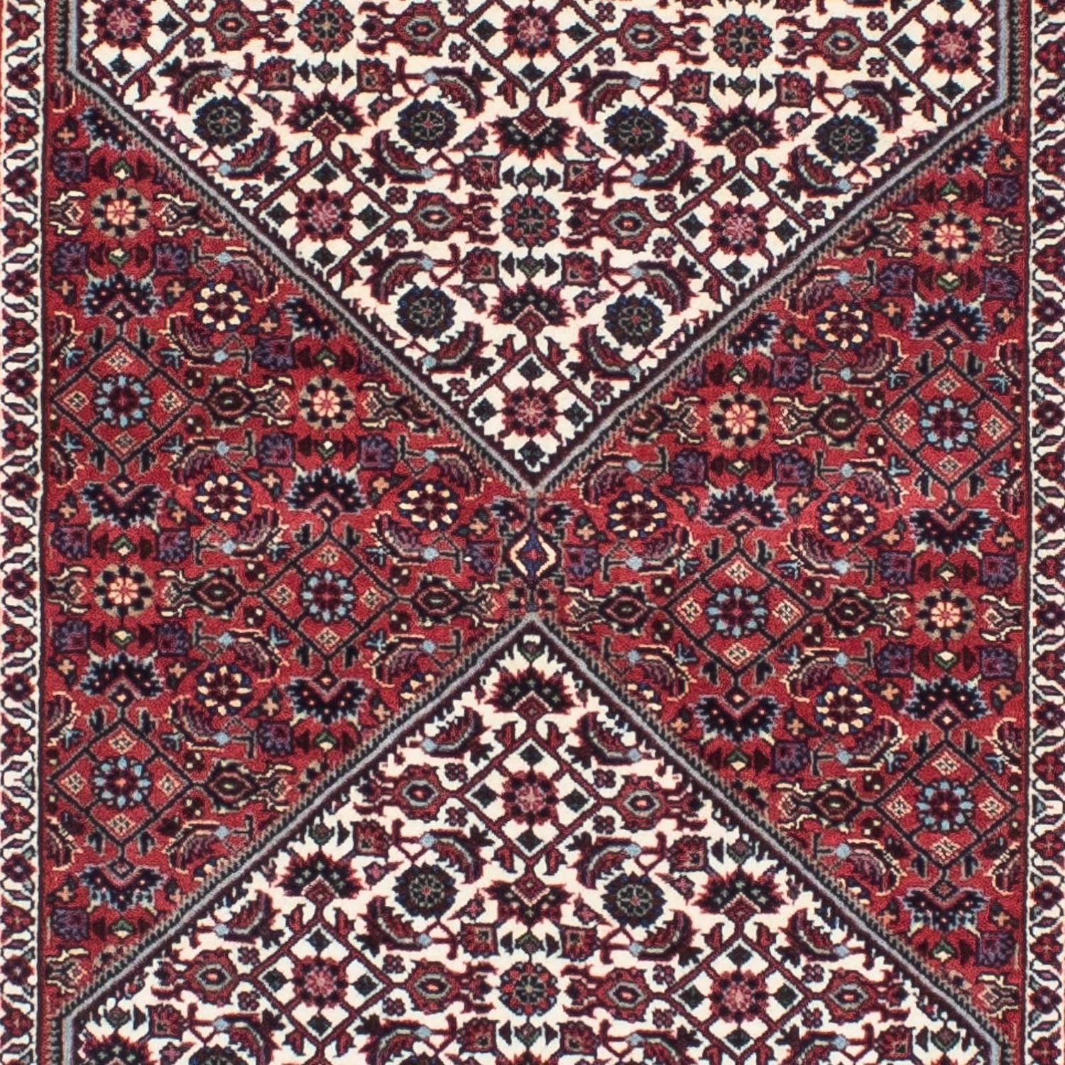 Biegacz Dywan perski - Bijar - 300 x 82 cm - czerwony