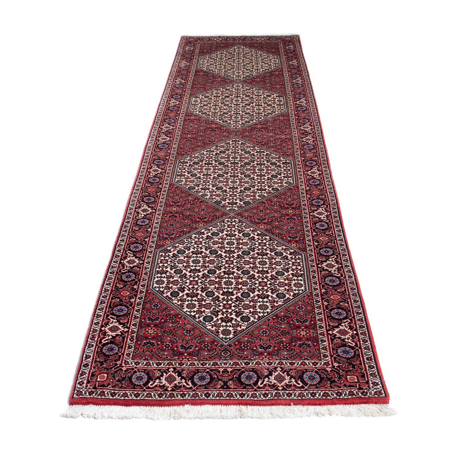 Runner Perser Rug - Bidjar - 300 x 82 cm - red